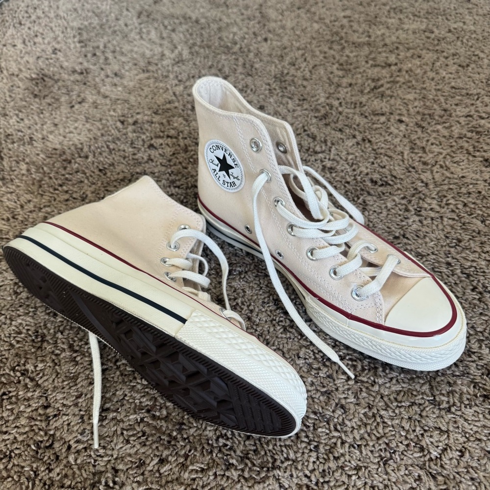 NWOT Converse Chuck 70 Canvas Parchment/Garnet/Egret size W7.5 / M5.5